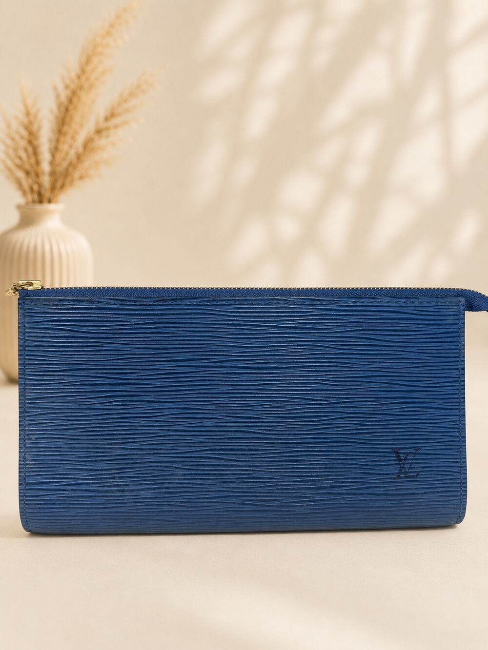 Louis Vuitton Pochette Accessoires 24 Toledo Blue Epi Leather